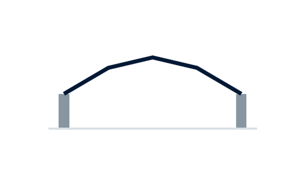 Scafom-rux VECTA dome configuration forming a mansard