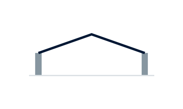 Scafom-rux VECTA duopitch temporary roof configuration
