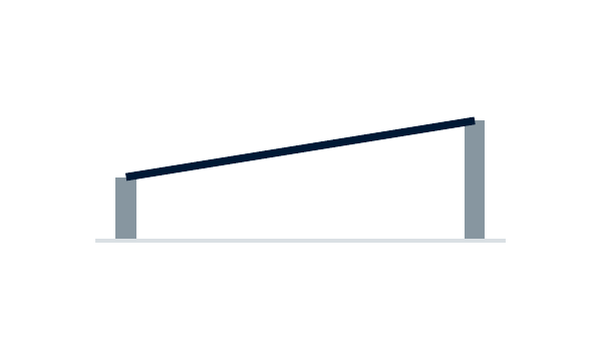 Scafom-rux VECTA monopitch temporary roof configuration